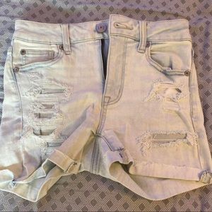 american eagle denim shorts